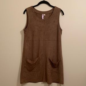 Light Brown Suede Dress - Size M